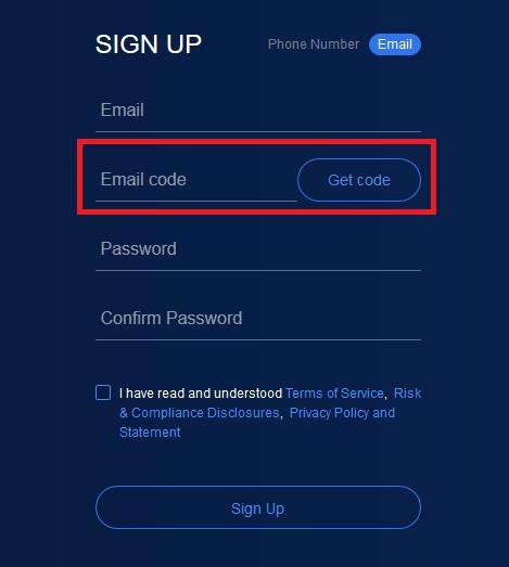 Register on Bitcoin reseller OKEx