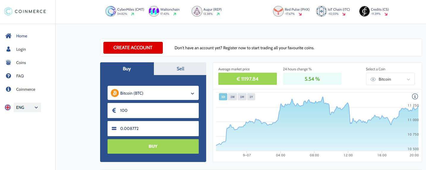 Create an account for buying Dogeocin on Coinmerce