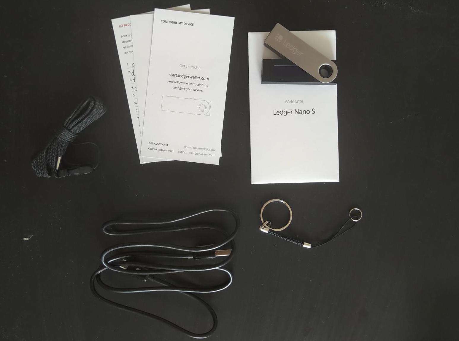 Ledger Nano Scope of Delivery