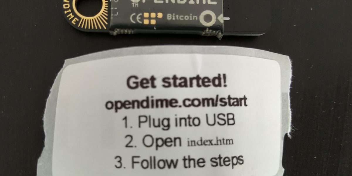 Opendime Bitcoin Wallet Hardware Wallet Stick
