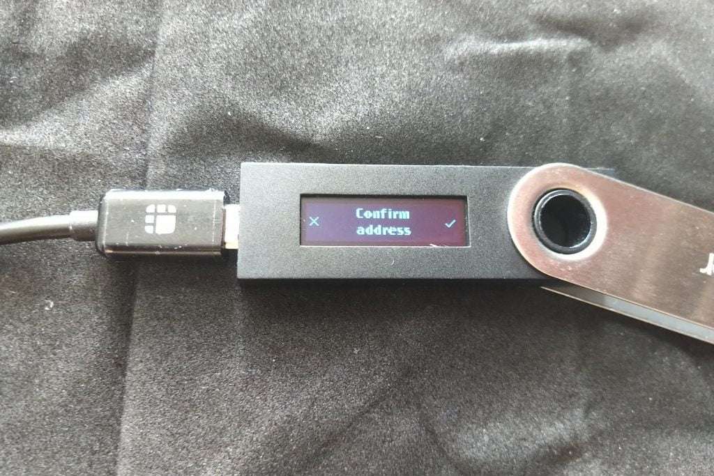 Receive Bitcoin on Ledger Nano S Step 4