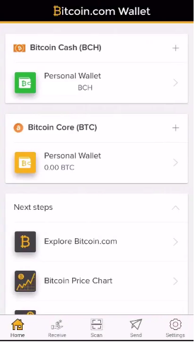 bitcoin cash wallet bitcoin.com