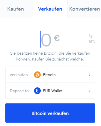 coinbase kryptowährungen verkaufen