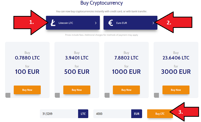 Coinmama Kryptowährungen kaufen