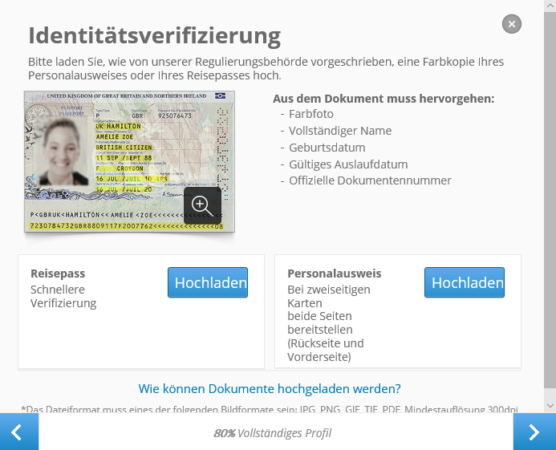 etoro verifizierung identität