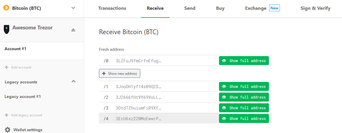 Generate Bitcoin Adresses