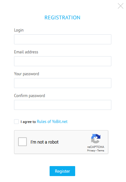 registration yobit